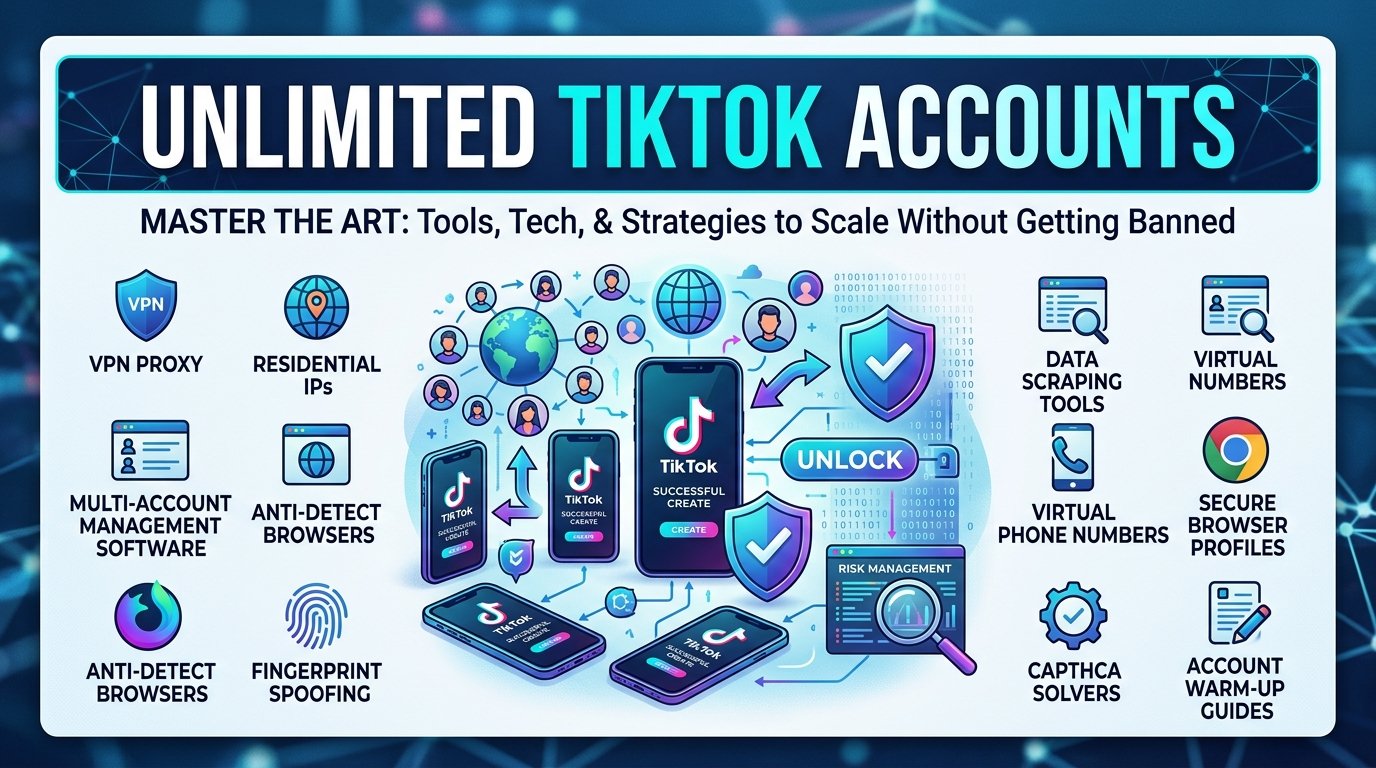 create unlimited tiktok accounts