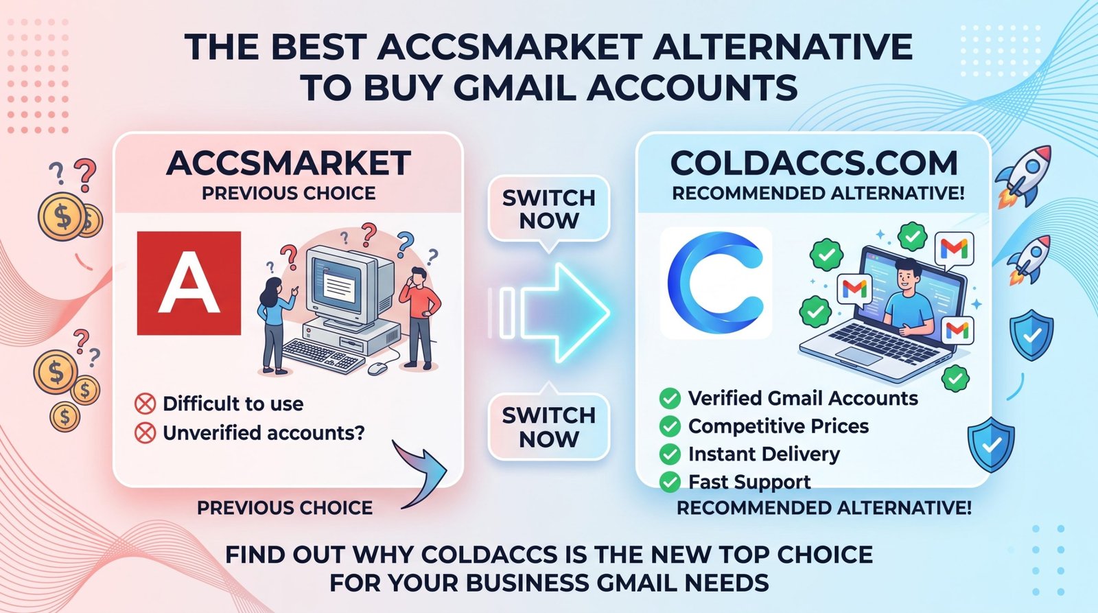 Accsmarket alternative to buy aged gmail accounts