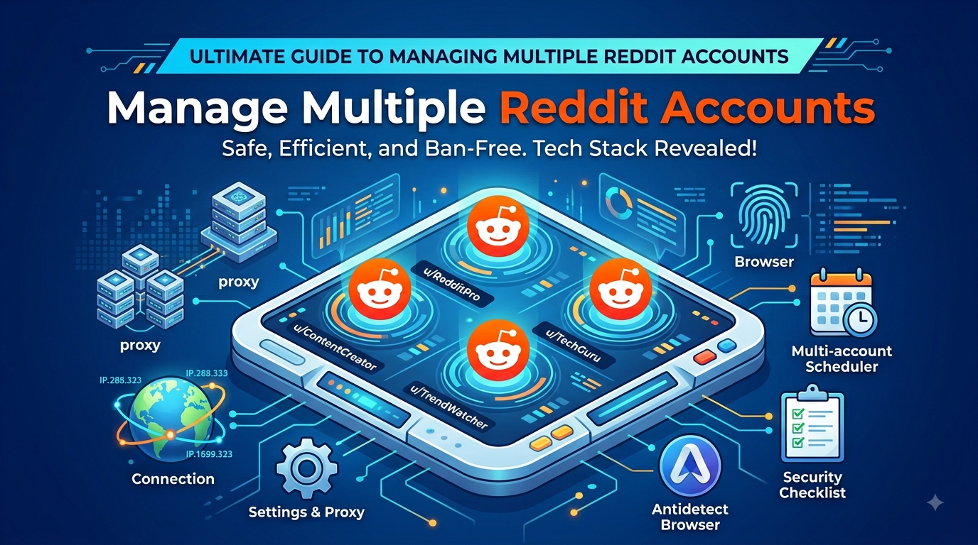 Manage multiple reddit accounts